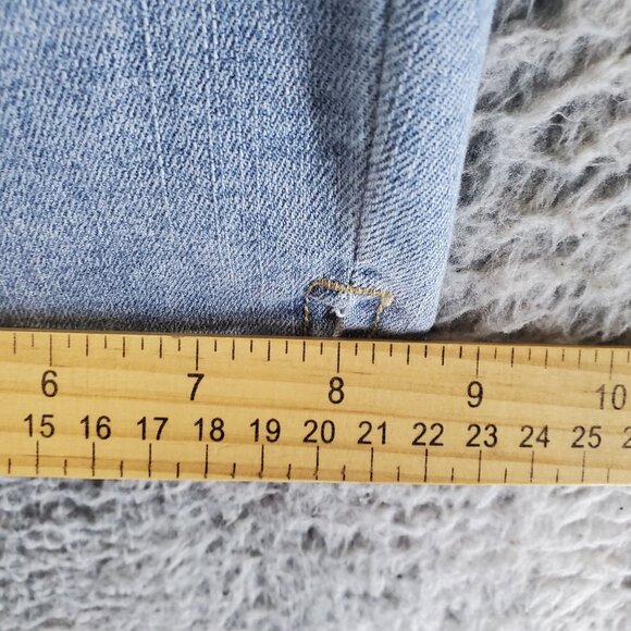 Cato Jeans Womens 16W Light Blue Hi-Rise Cropped Stretch Cotton Blend - Picture 10 of 14